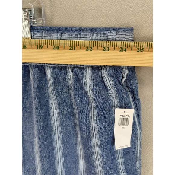 Old Navy Women's Plus Sz 3X High Rise Wide Leg Comfort Linen‎ Blend Pants NWT - Picture 4 of 10